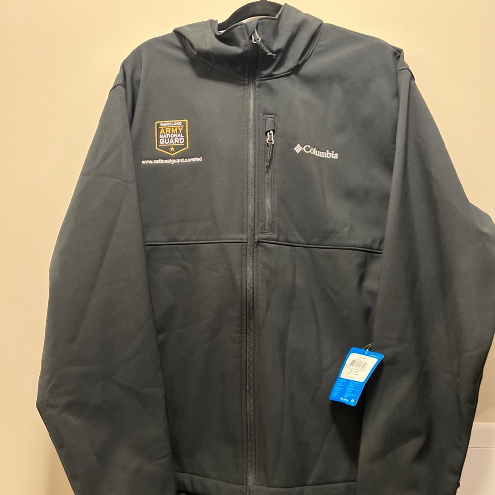 Columbia Men's Black Army National Guard Military Jacket Size XL